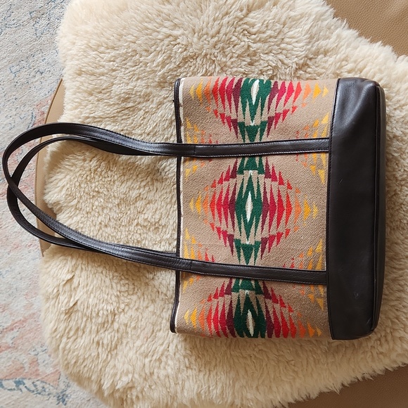 Gorgeous Colorful Southwest Native American Design Pendleton Tote Bag ❤️🤎🧡 - Picture 6 of 17